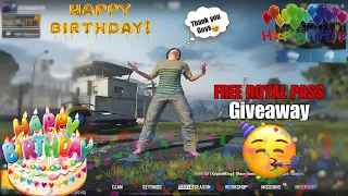 HAPPY BIRTHDAY 🎉 CBROWN 🥳FREE ROYAL PASS GIVEAWAY 🔥