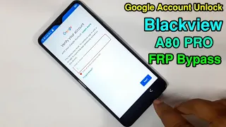 Blackview A80 PRO FRP Bypass  Blackview A80 PRO Google Account Unlock Blackview A80 PRO FRP Unlock |