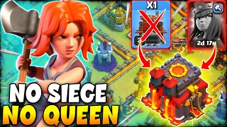 No Queen No Siege Machine Attack TH10 | Th10 Valkyrie Attack Strategy (Clash Of Clans)