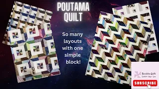 Poutama Quilt  So many layouts for one simple block!