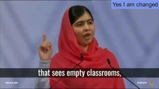 Malala Yousafzai Inspirational speech.