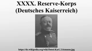 XXXX. Reserve-Korps (Deutsches Kaiserreich)