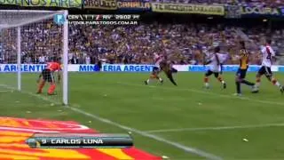 Gol de Luna  Rosario Central 1   River 1  Fecha 2  Torneo Final 2014  Futbol Para Todos