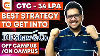 BEST Strategy to Get into DE Shaw | Off Campus/On Campus Guide