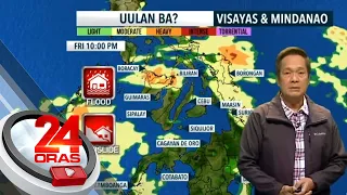 Malaking bahagi ng bansa, posibleng ulanin bukas | 24 Oras