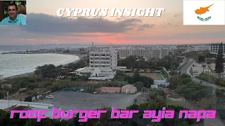 The Roof Burger Bar Ayia Napa  Cyprus - Enjoy a delicious meal overlooking the Ayia Napa coastline!