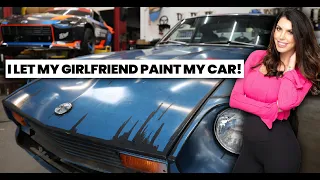 Hand painting my barn find 1975 Datsun 280Z