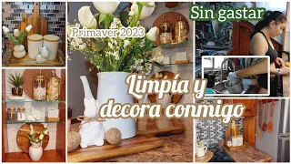 💚DECORACION DE MI COCINA PARA PRIMAVERA 2023// LIMPIEZA Y DECORACION COCINA PEQUEÑA