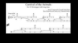 "The Carnival of the Animals: Personages with Long Ears" Score Reduction and Analysis