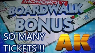 3x TICKET MULTIPLIER + BOARDWALK BONUS on Monopoly Arcade Game!!!
