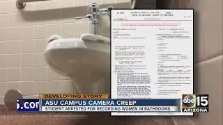 Man arrested allegedly videotaping girls in bathroom at Arizona State University