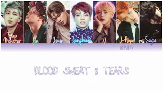 BTS (방탄소년단) – BLOOD SWEAT & TEARS (피 땀 눈물) Lyrics Color Coded [Eng/Han/Rom]