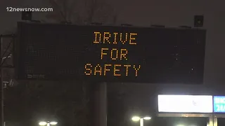 Areas in Southeast Texas close roads due to severe winter weather conditions