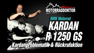 BMW R 1250 GS cardan recall campaign 2023 | cardan shaft | universal joints | rust