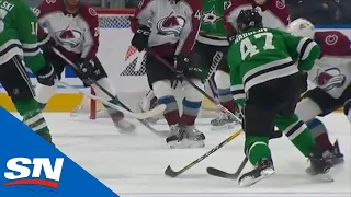 Benn re-directs Radulov shot to give Stars early three-goal lead on Avalanche