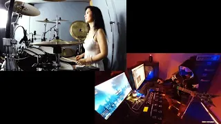 Deicide - Once Upon The Cross Drum Cover by Ami Kim + Guitar cover