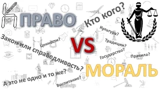 Справедливость VS Мораль  Чем право отличается от морально этических норм