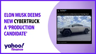 Elon Musk deems new Cybertruck a 'production candidate'