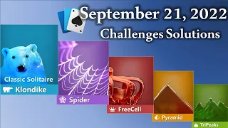 Microsoft Solitaire Collection: September 21, 2022