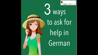 3 different ways to ask for help in German | Learn German | #Shorts
