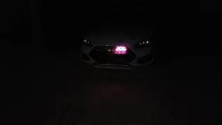 Veloster N: RGB LED Demo2: Velossa Tech "LIT KIT" Ram Air Intake