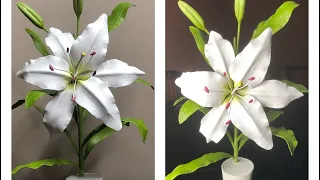 DIY Wedding Centerpiece / Lily Clay Flower Tutorial / Air Dry Clay Project Ideas / Crafts 4 business