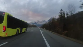 Dashcam:  #Innsbruck towards the #Fernpass, Austria in Autumn -October 2021@melanatedbantu_msafiri