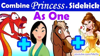 Draw Disney Princess & Sidekick as One | Character Duos Mashup Art Challenge | Mei Yu Fun2draw