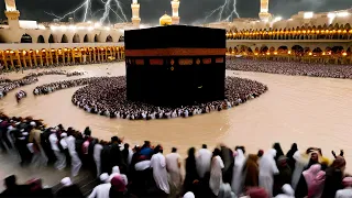 By the will of the Almighty or the forces of nature, a powerful storm hit Mecca during Ramadan