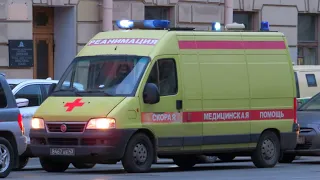 Russian ambulances responding Code 3 compilation (Lights&Sirens)