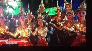 Asian Culture dance, Cambodian Traditional dance at Angkor Wat Temple, Siem Reap