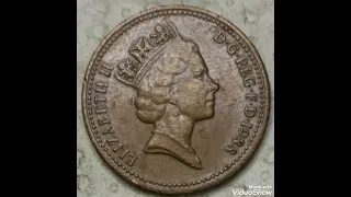 UK & One penny 1988 Queen Elizabeth II,coin Mint Error that Sold For big Money in pocket !!!