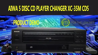 AIWA XC-35M 5 DISC CD COMPACT DISC AUTOMATIC CHANGER PRODUCT DEMO