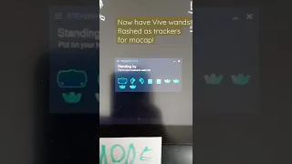 just reset my vive wands and reflashed- now I have FOUR trackers for mocap!