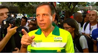 Doria sai de gari; e anuncia primeiras metas