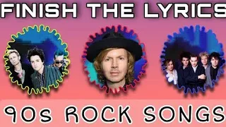 90s ROCK SONGS QUIZ Finish the Lyrics with NO MUSIC | Guess the 90s Rock Songs | 90s Rock Bands