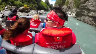 Shotover Jet Boat Ride 4K HD GoPro Video - Queenstown, New Zealand