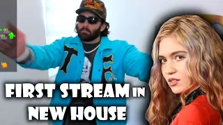 HasanAbi FIRST Stream in his $2.7 Million House | Grimes Messaged Hasan