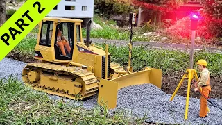 Rail ballast replacement, RC rail excavator CASE CX85 AMT Group, CAT Bull, Scania truck. Part 2