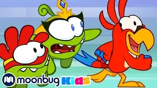 Om Nom Stories - Parrot Prank! | Cut The Rope | Funny Cartoons for Kids & Babies | Moonbug TV