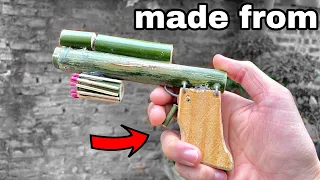 Easy ideas ||  how to make bamboo toys more interesting - Đồ chơi tự làm thủ công với tre và diêm