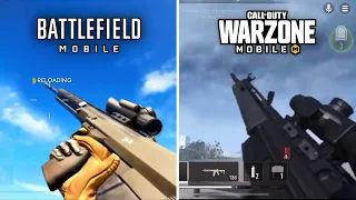 Comparación entre Battlefield Mobile vs Call of Duty Warzone Mobile
