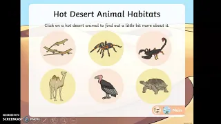 Science  - Animals in Hot and Cold habitats