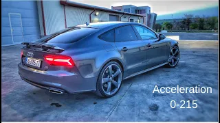 Audi A7 Sportback 3.0 TDI competition 326 hp 0-215 acceleration