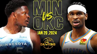 Minnesota Timberwolves vs OKC Thunder Full Game Highlights | January 20, 2024 | FreeDawkins