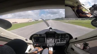 Landing a Tecnam P92 into Tampa North