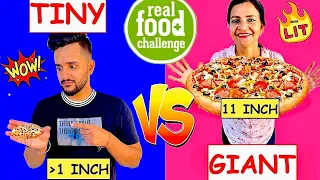 GIANT FOOD vs TINY FOOD Challenge !! "Big vs Small"