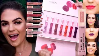 L'Oreal Paris Infallible Pro-Matte Liquid Lipstick Les Macarons Review & Swatches