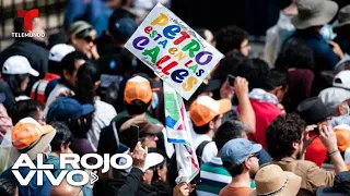 Partidarios del gobierno de Gustavo Petro marchan en Bogotá en el Día del Trabajador | Al Rojo Vivo