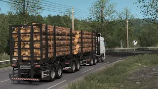 Euro Truck Simulator 2 (вечерний КОНВОЙ) - (Руль Logitech G-27) - сервер ProMods1 - 05.04.2020